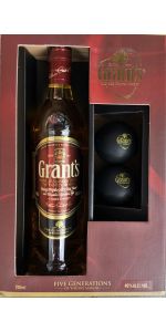 Grants Whisky Gift Box With Ice Molds 700ml