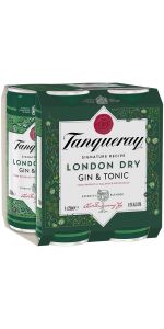 Tanqueray Gin & Tonic 4 Pack Cans